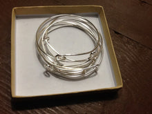 Load image into Gallery viewer, Wholesale- Expandable Bracelets W/out Charms-Sold as a Set of  12-Silvertones
